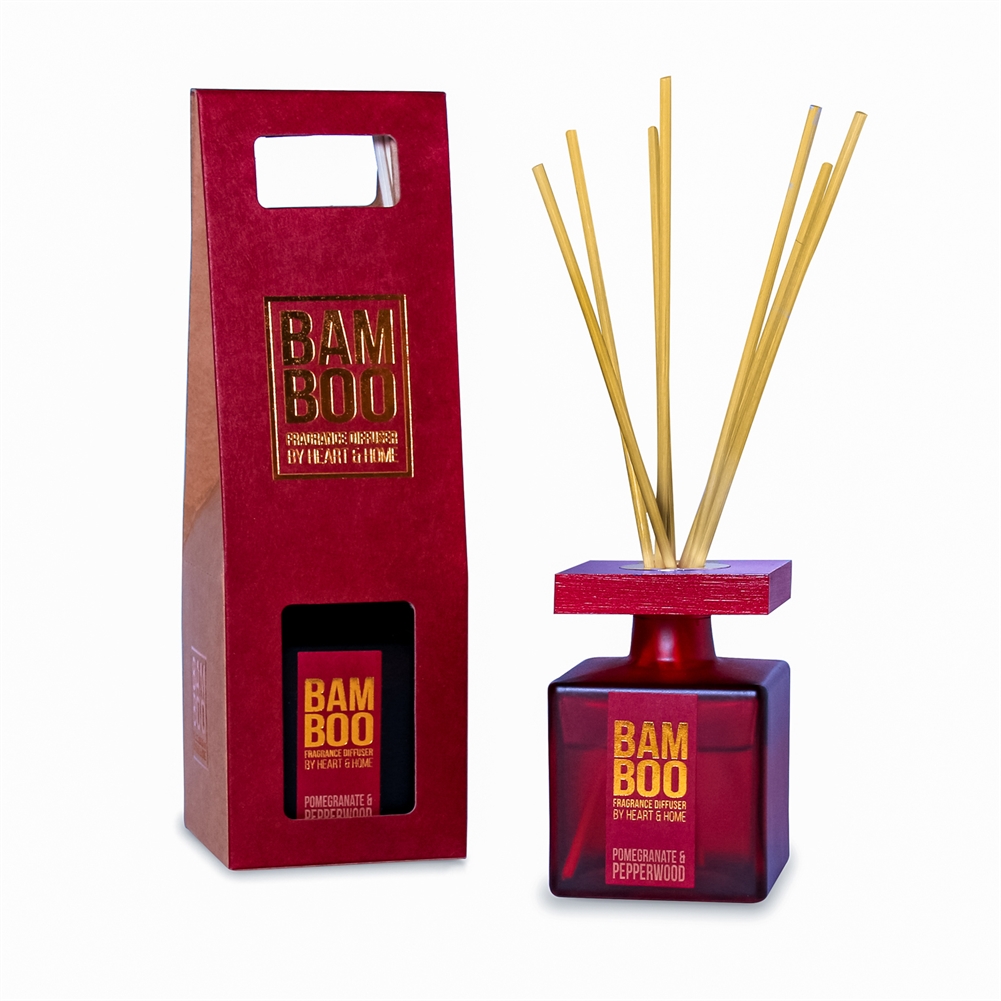 History & Heraldry Bamboo Fragrance Diffusers (Pomegranate & Pepperwood)