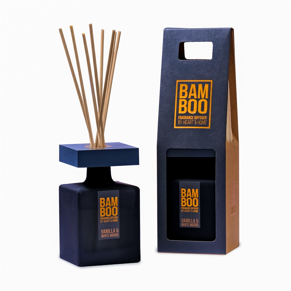 History & Heraldry White Bamboo Large Fragrance Diffusers (Vanilla & Woods)