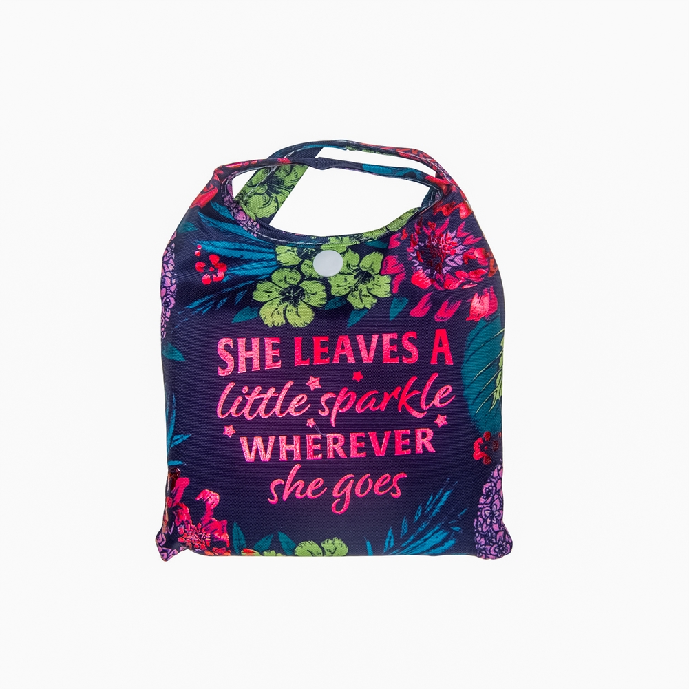 History & Heraldry Sparkle Slogan Shopper Bags (She Leaves A Little Sparkle Wherever She Goes)