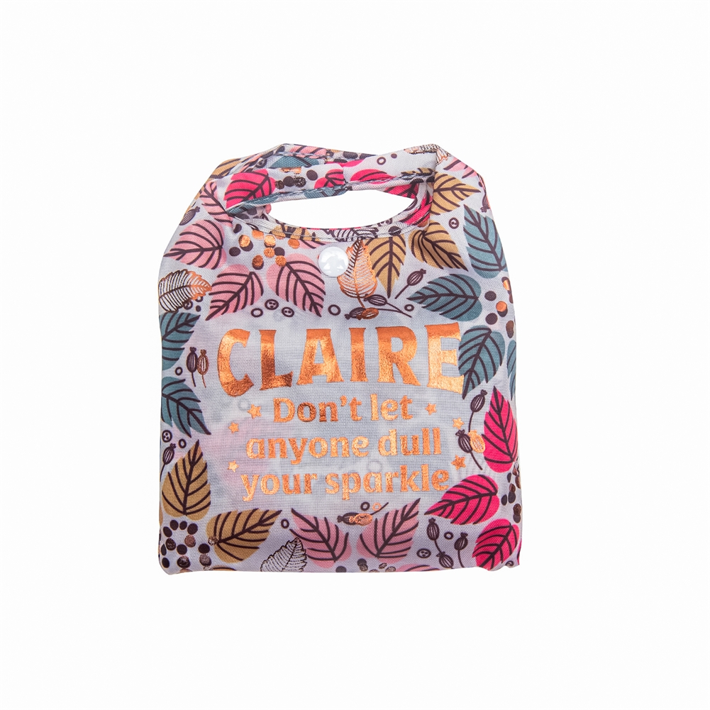 History & Heraldry Named Sparkle Shopper Bags (Claire)