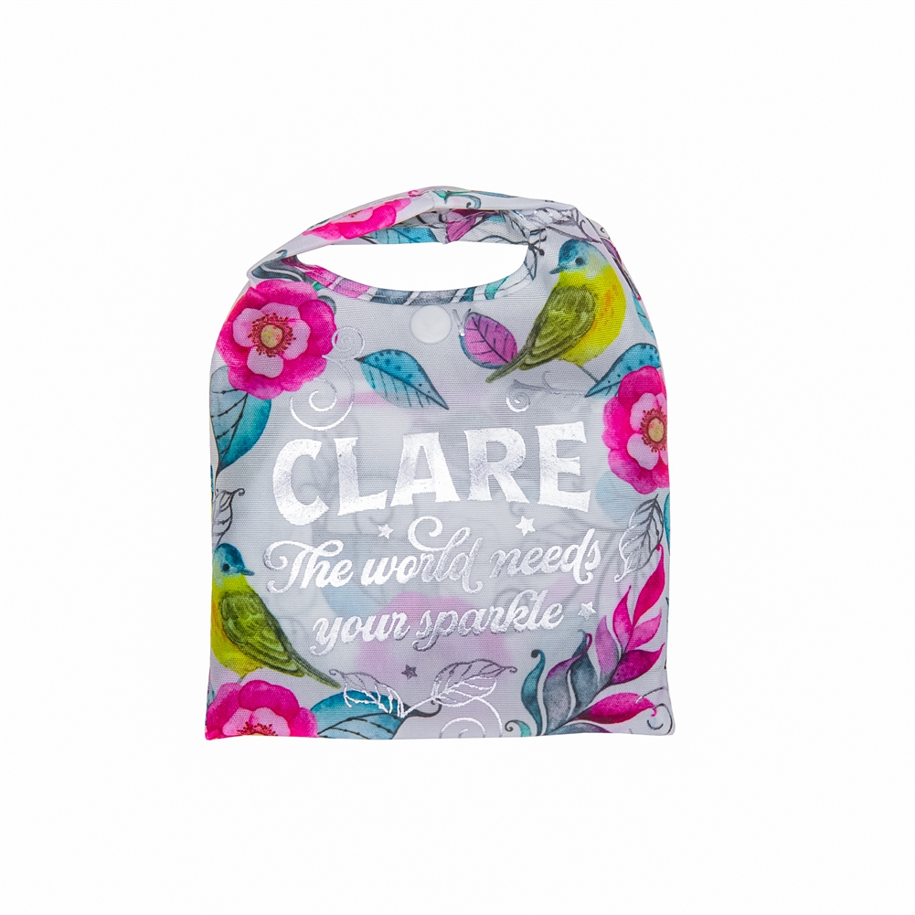 History & Heraldry Named Sparkle Shopper Bags (Clare)
