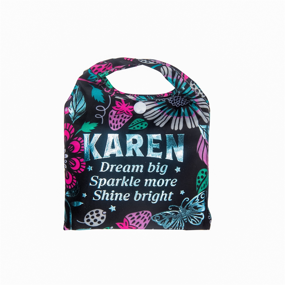 History & Heraldry Named Sparkle Shopper Bags (Karen)