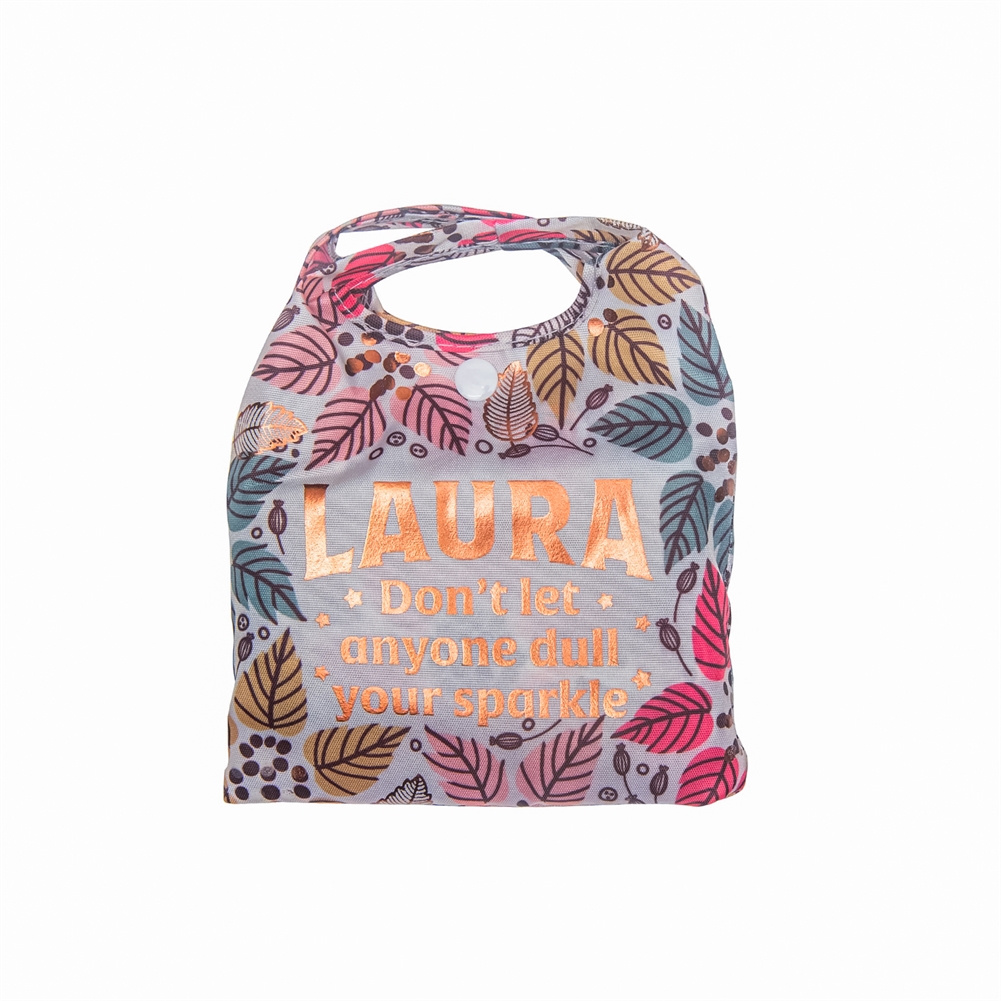 History & Heraldry Named Sparkle Shopper Bags (Laura)