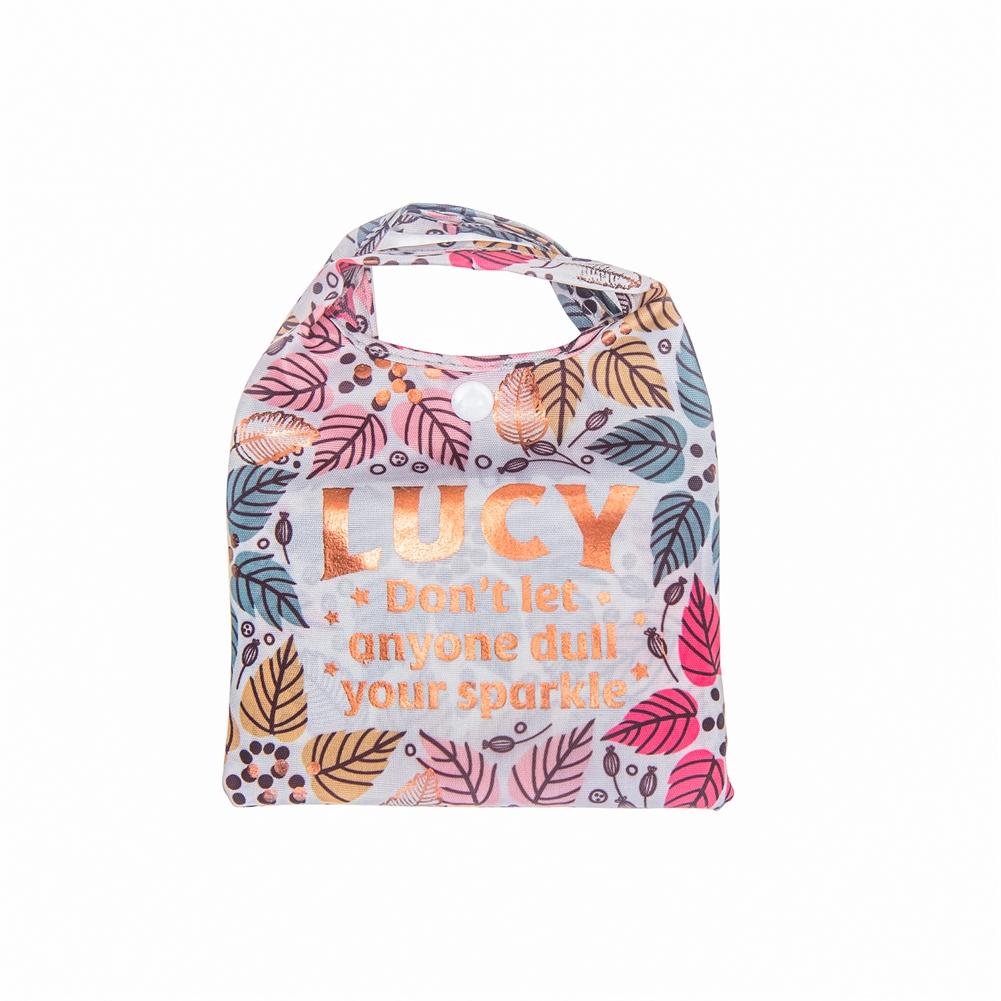 History & Heraldry Named Sparkle Shopper Bags (Lucy)