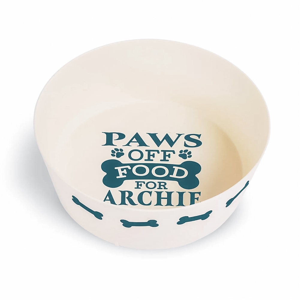 History & Heraldry Named Dog Bowls (Archie)