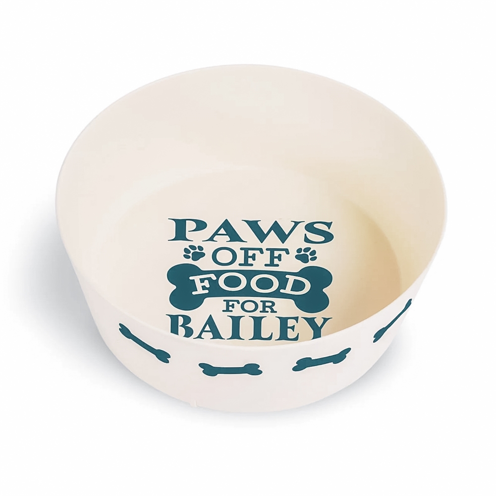 History & Heraldry Named Dog Bowls (Bailey)