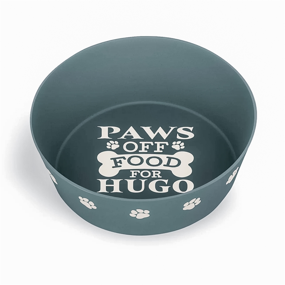 History & Heraldry Named Dog Bowls (Hugo)