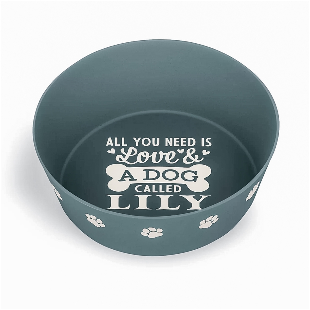 History & Heraldry Named Dog Bowls (Lily)