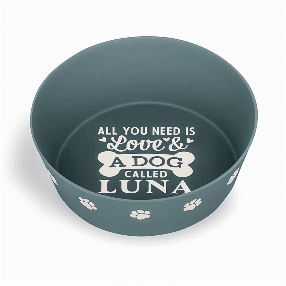 History & Heraldry Named Dog Bowls (Luna)