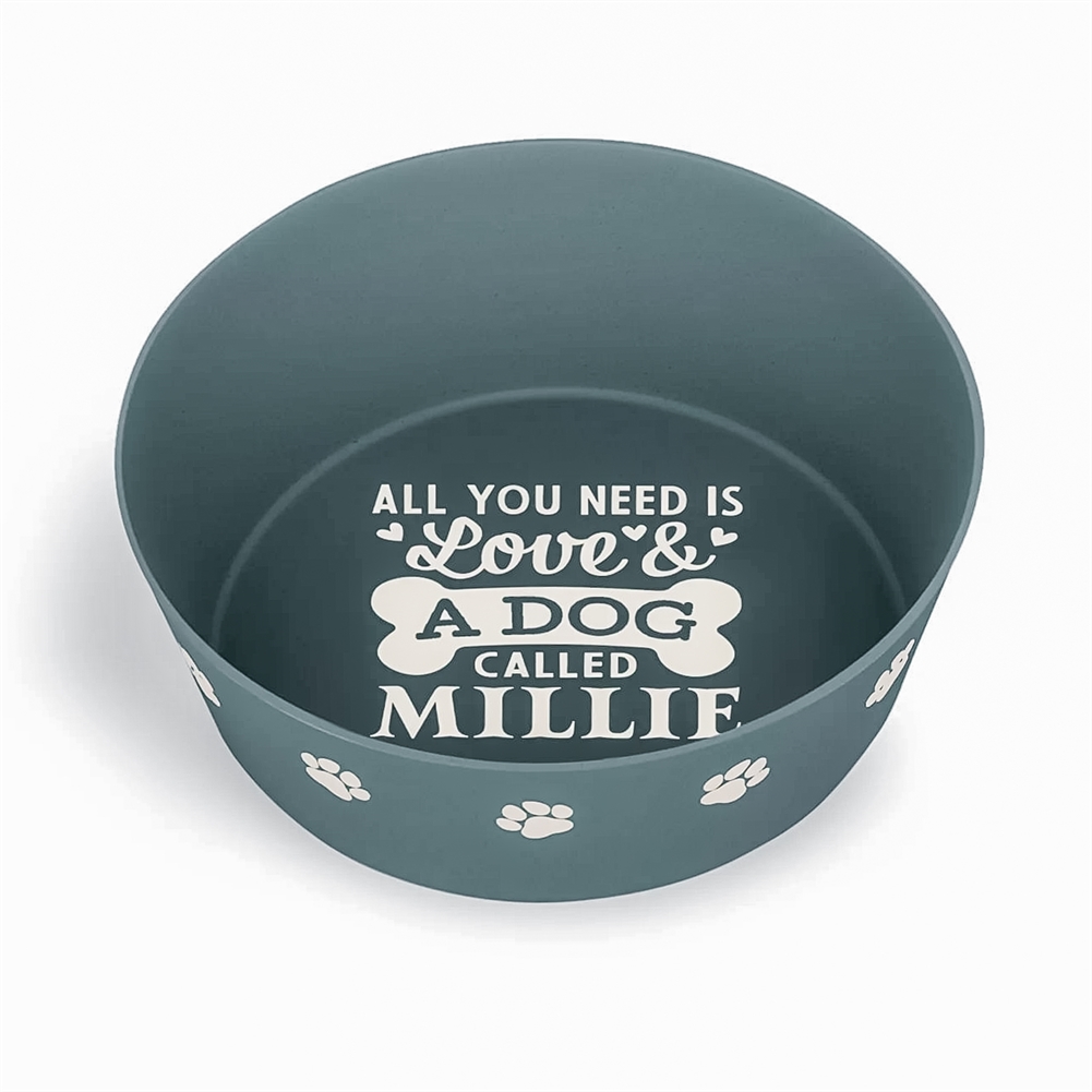 History & Heraldry Named Dog Bowls (Millie)