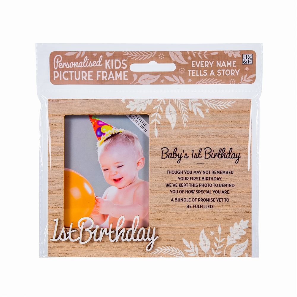 Baby’s 1st Birthday Photo Frame Baby’s 1st Birthday Photo Frame