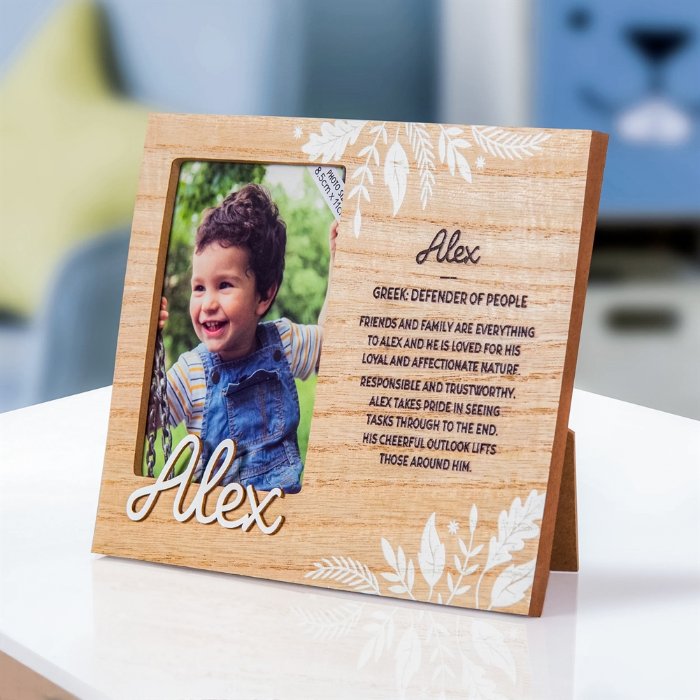 History & Heraldry Dark/Light Named Photo Frames (Alex)