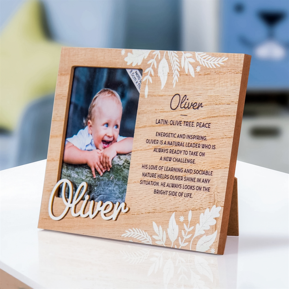 History & Heraldry Dark/Light Named Photo Frames (Oliver)