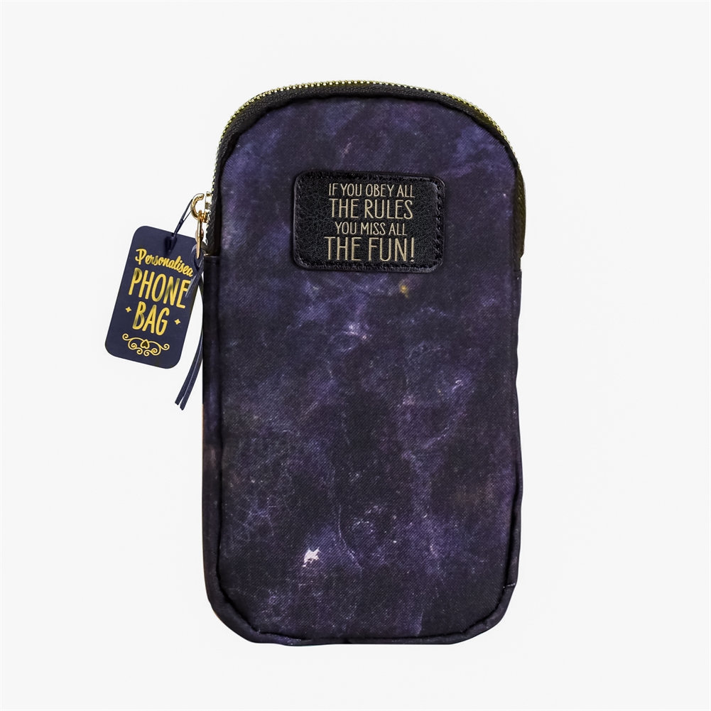 History & Heraldry Inspirational Slogan Phone Case Bags (Obey The Rules)