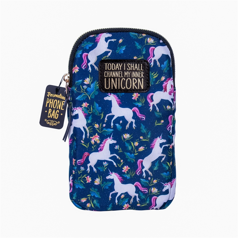 History & Heraldry Inspirational Slogan Phone Case Bags (Unicorn)