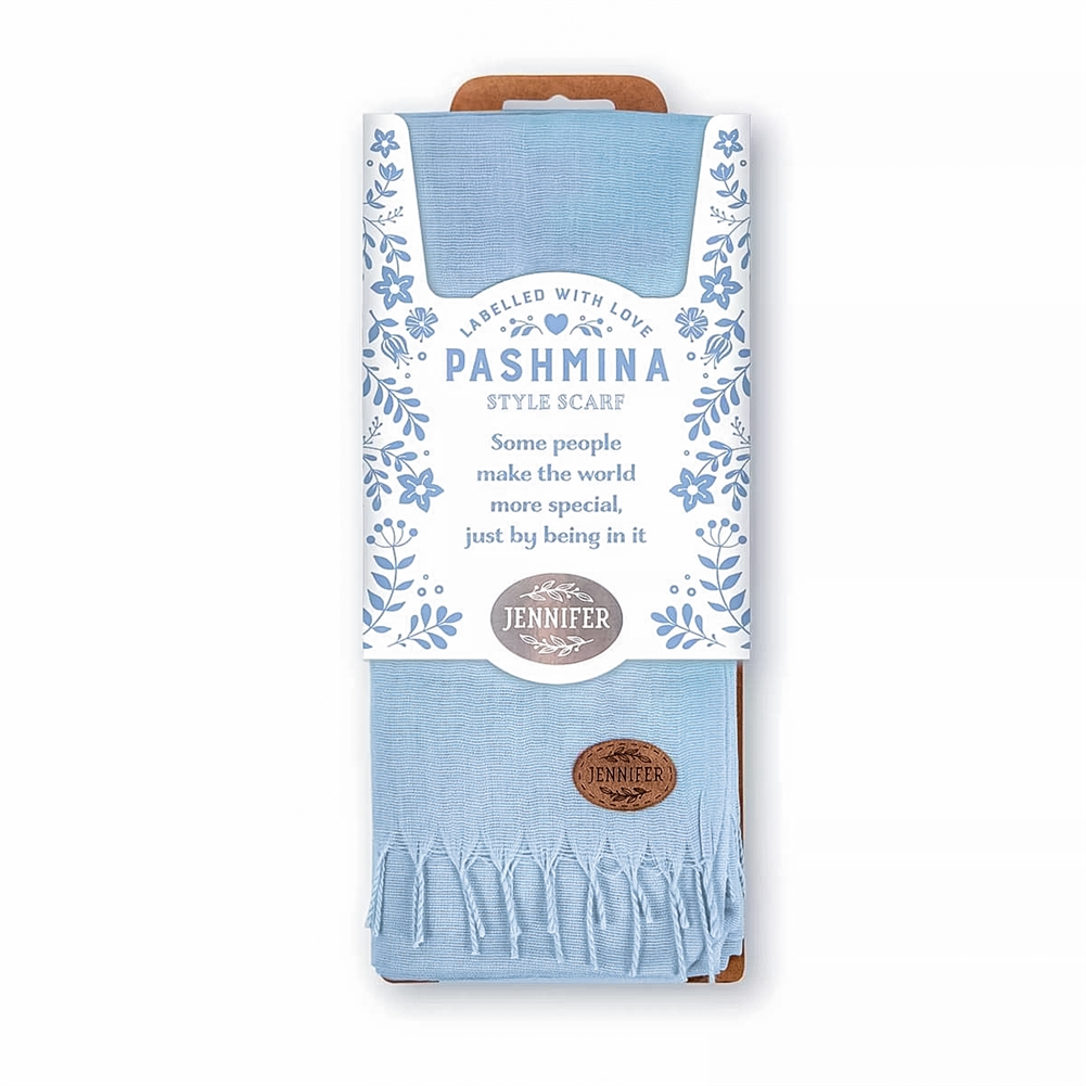 History & Heraldry Named Pashmina Scarves (Jennifer)