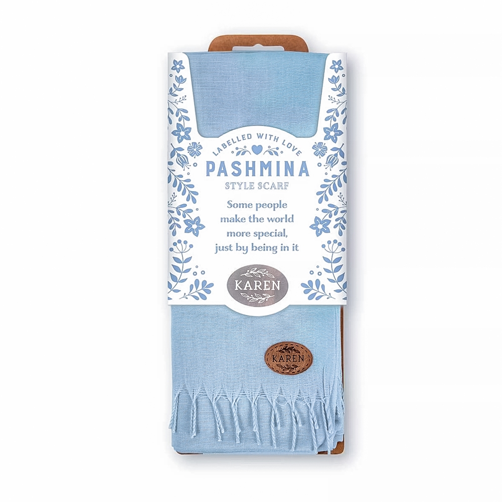 History & Heraldry Named Pashmina Scarves (Karen)