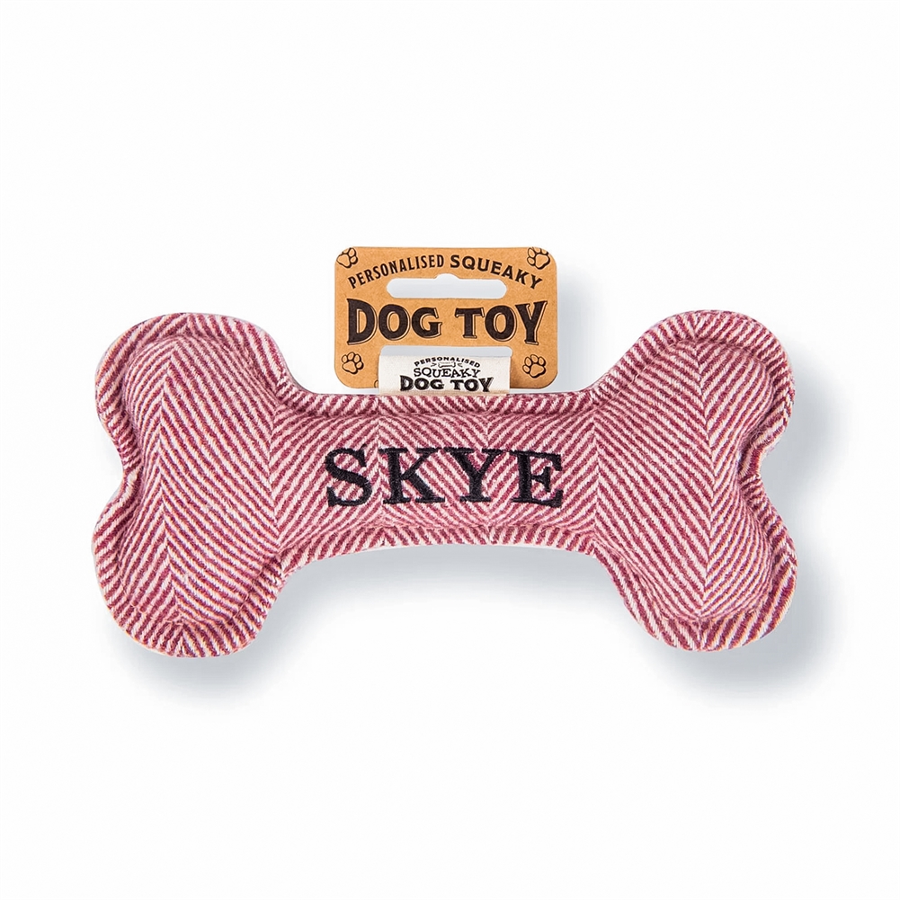History & Heraldry Black Named Squeaky Dog Toys (Skye)