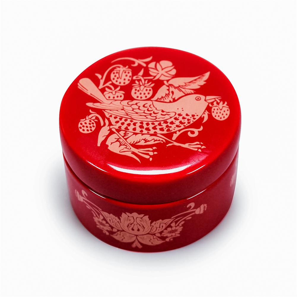 Half Moon Bay Ltd William Morris Raspberry Trinket Box