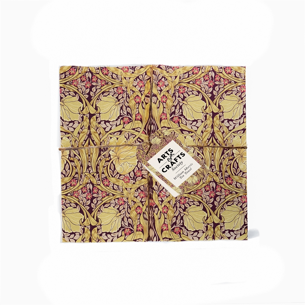 Half Moon Bay Ltd William Morris Pimpernel Recycled Cotton Tea Towel