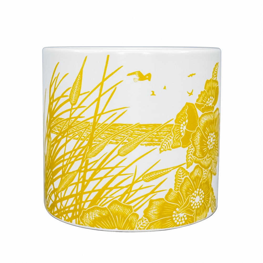 Half Moon Bay Ltd Kate Heiss Mustard Ceramic Pot