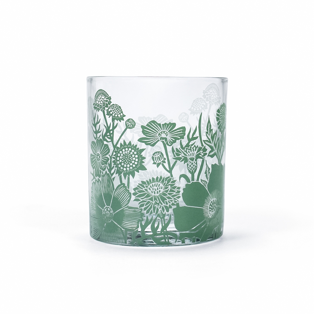 Half Moon Bay Ltd Green Kate Heiss Woodland Glass Tumbler
