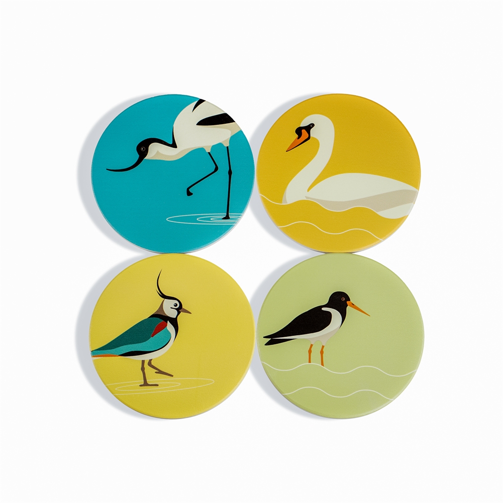 Half Moon Bay Ltd Rspb Water Birds Set Of 4 Ceramic Coasters