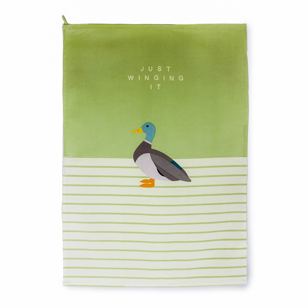 Half Moon Bay Ltd Dark Rspb Mallard Tea Towel