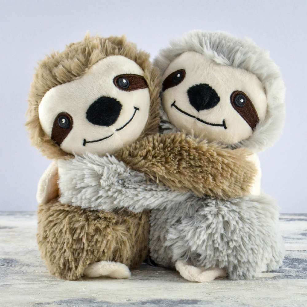 Intelex Ltd Lavender Warmies Pair Of Microwaveable Sloth Teddies