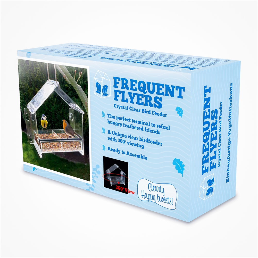 Jeray (Sales) Ltd Frequent Flyer Clear Bird Feeder