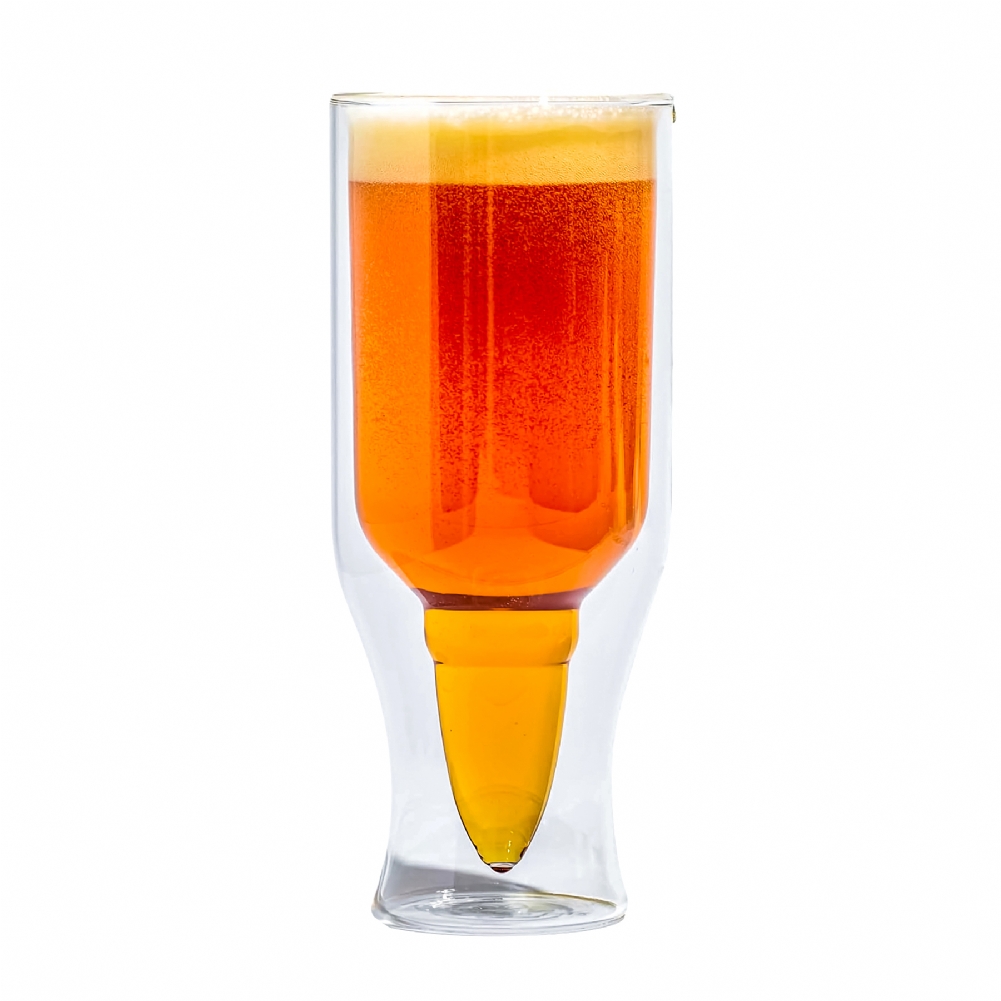 Jeray (Sales) Ltd The Bullet Beer Glass With A Cool Double Wall