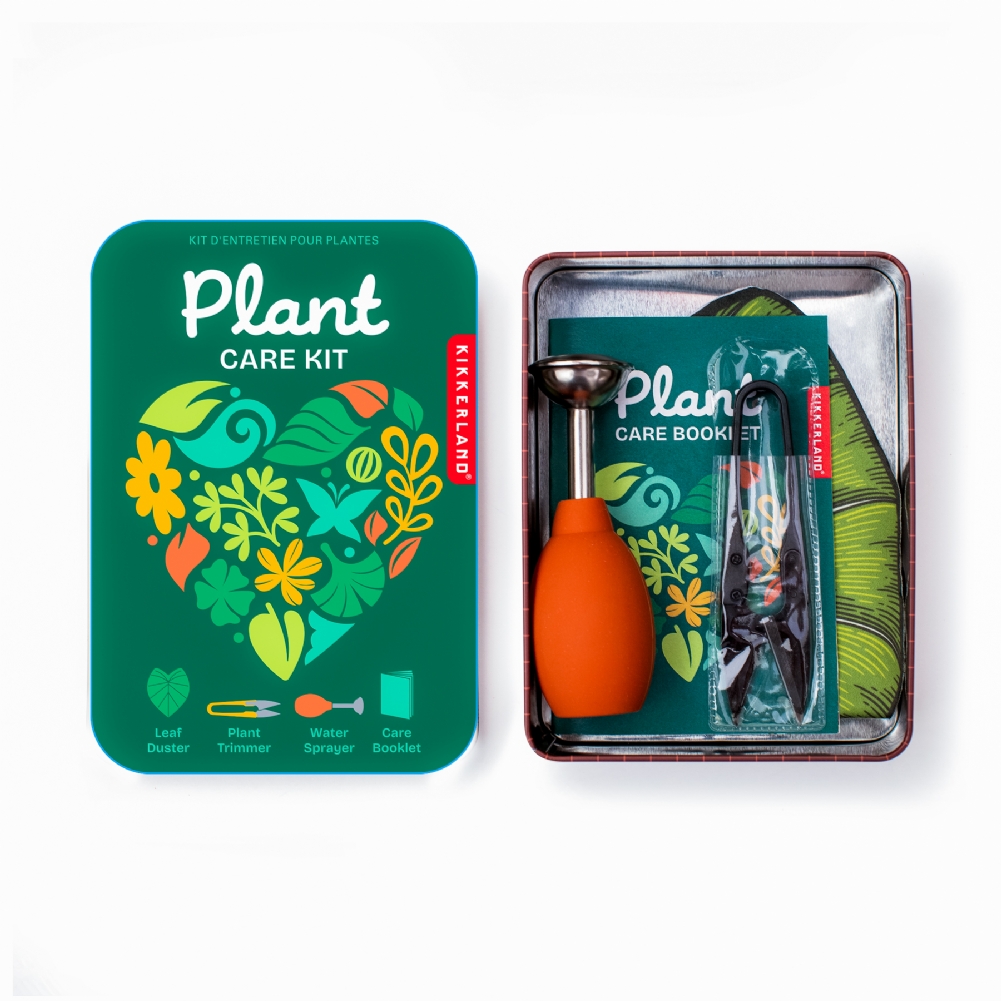 Kikkerland Green Plant Care Tin