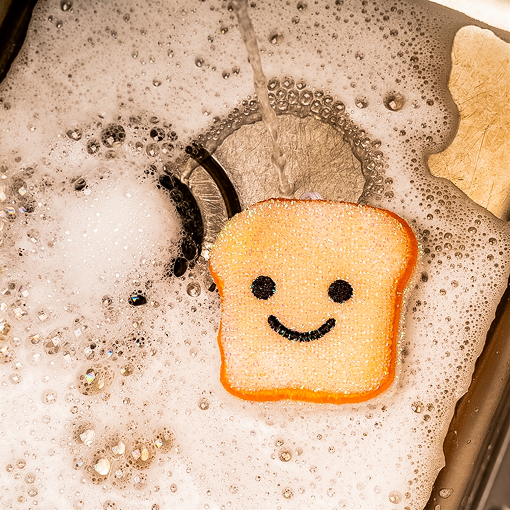 Kikkerland Toast Scrub Sponge