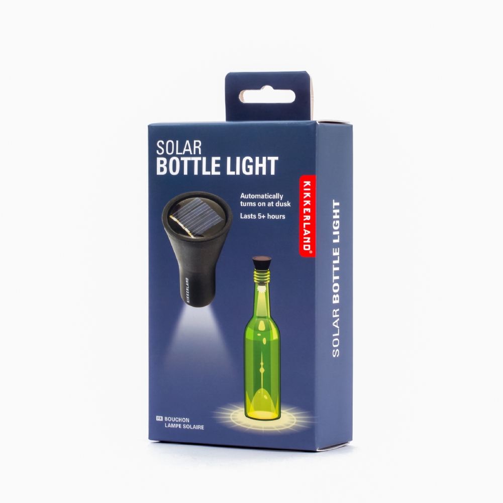 Kikkerland Light Solar Cork Bottle