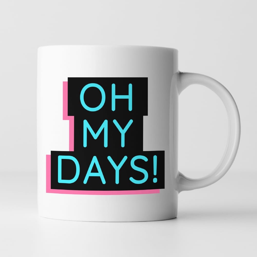 Fmad Pmc Blue/Black/Pink Oh My Days Mug