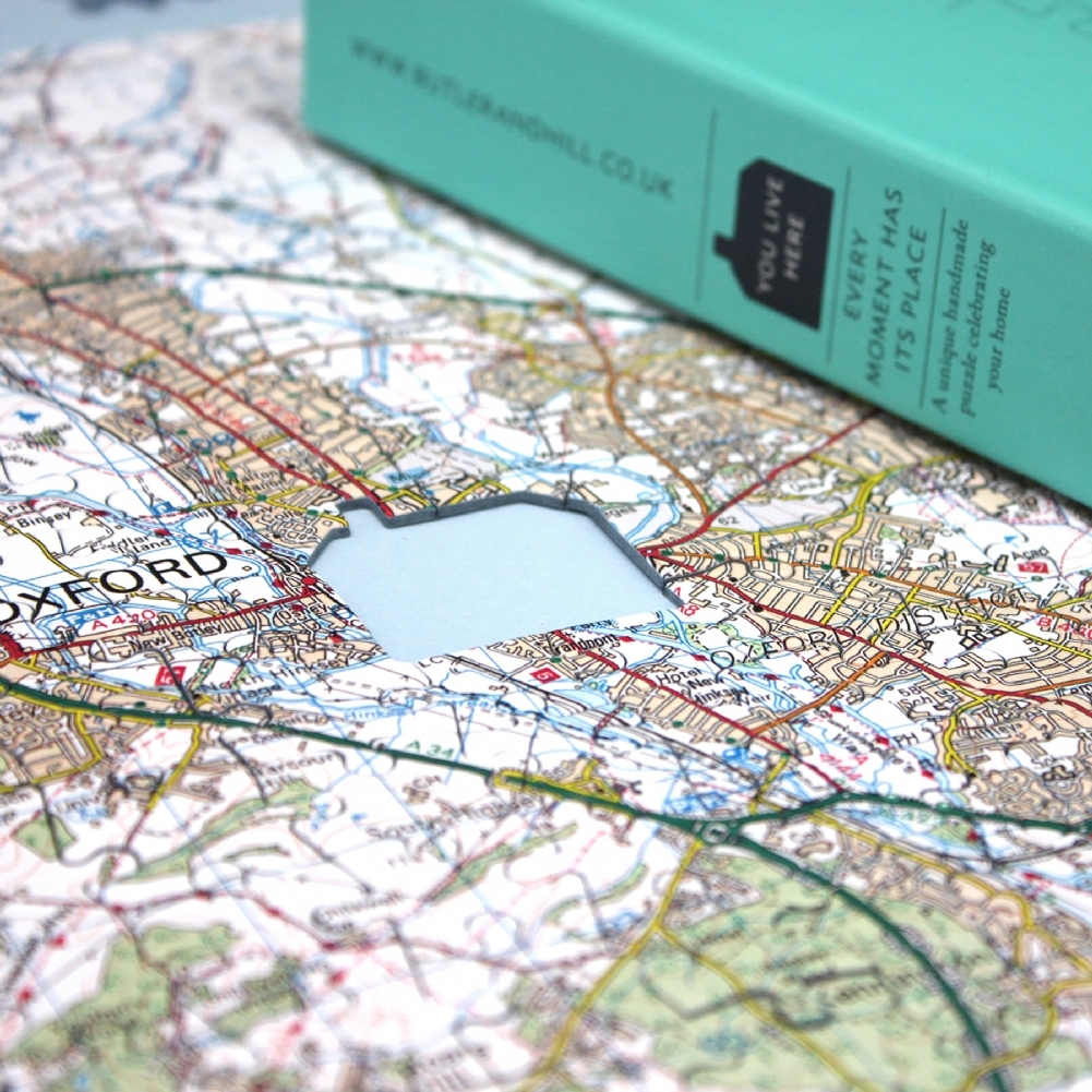 Map Marketing Limited Personalised Jigsaw Puzzle 255 Pc Map