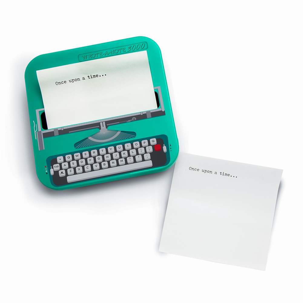 Mustard Golden Typewriter Shaped Sticky Note Dispenser