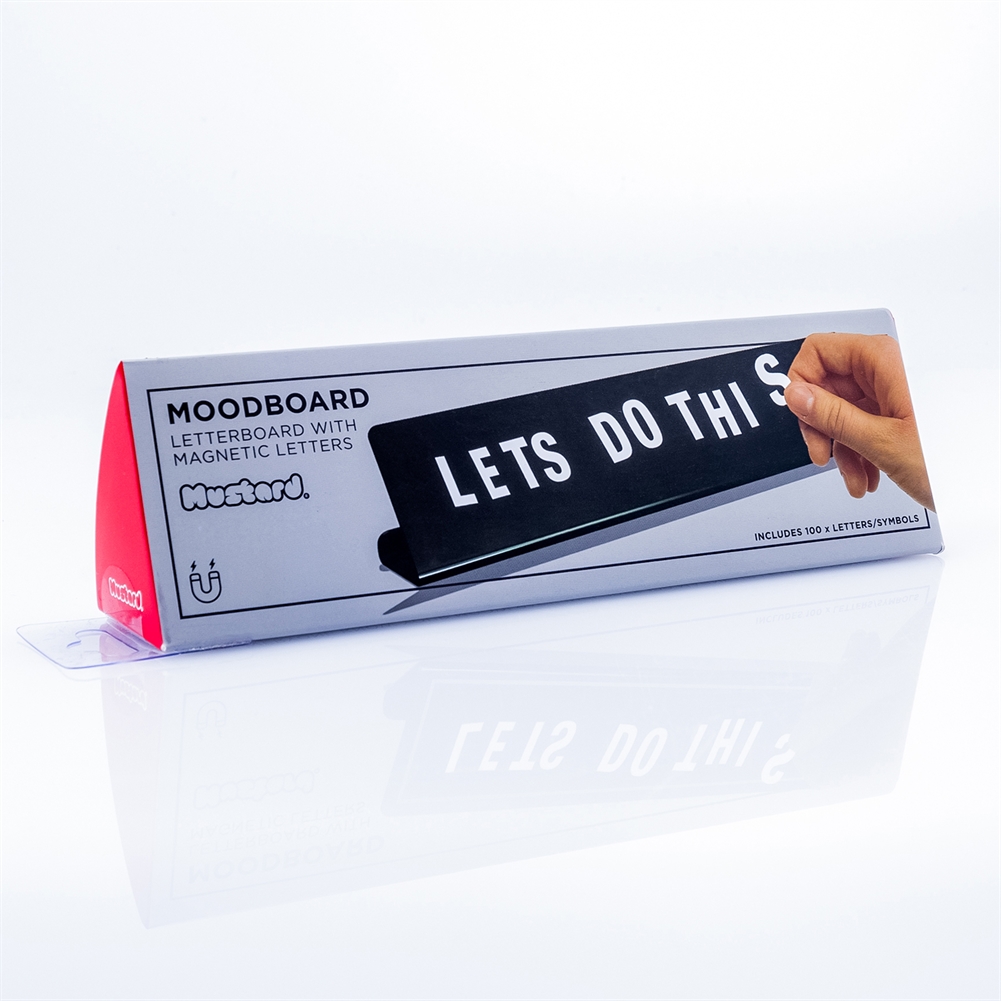 Mustard Moodboard Magnetic Desk Sign