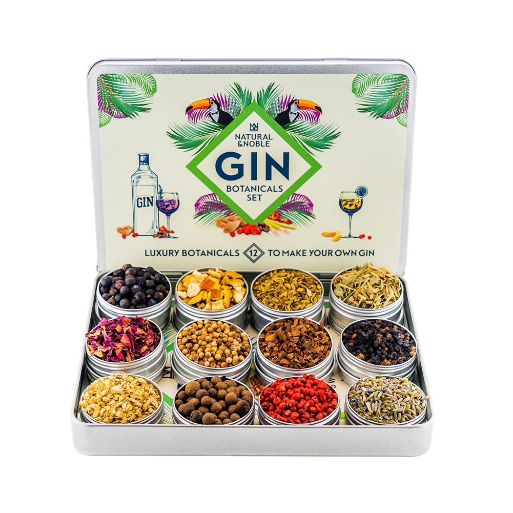Natural & Noble Set Of 12 Spices & Botanical Infusions (For Gin)