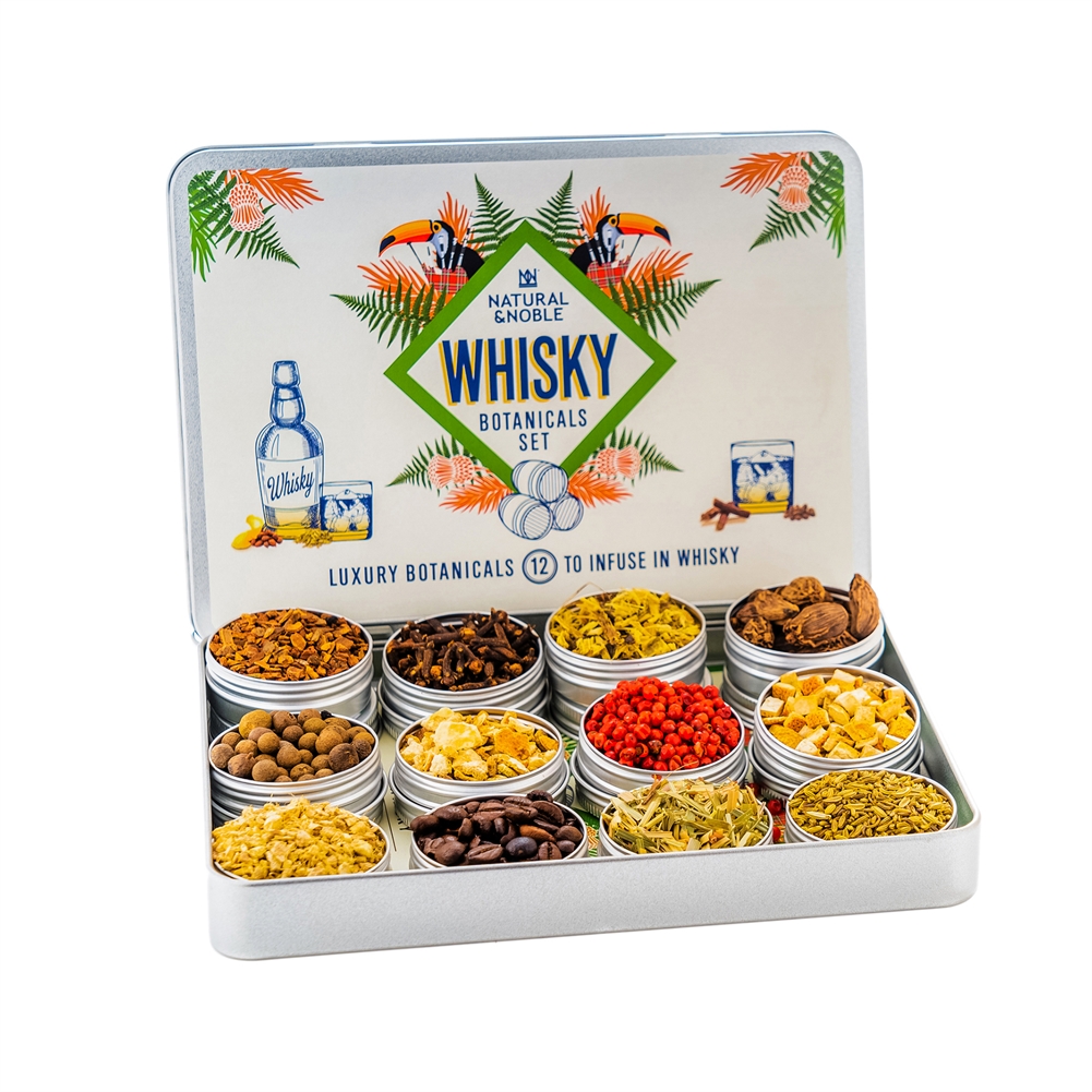 Natural & Noble Set Of 12 Spices & Botanical Infusions (For Whisky)