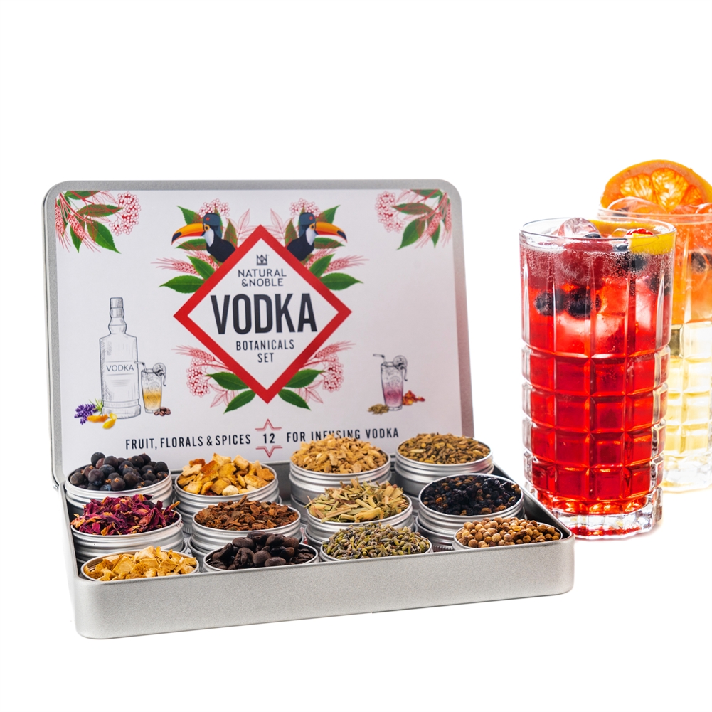Natural & Noble Set Of 12 Spices & Botanical Infusions (For Vodka)