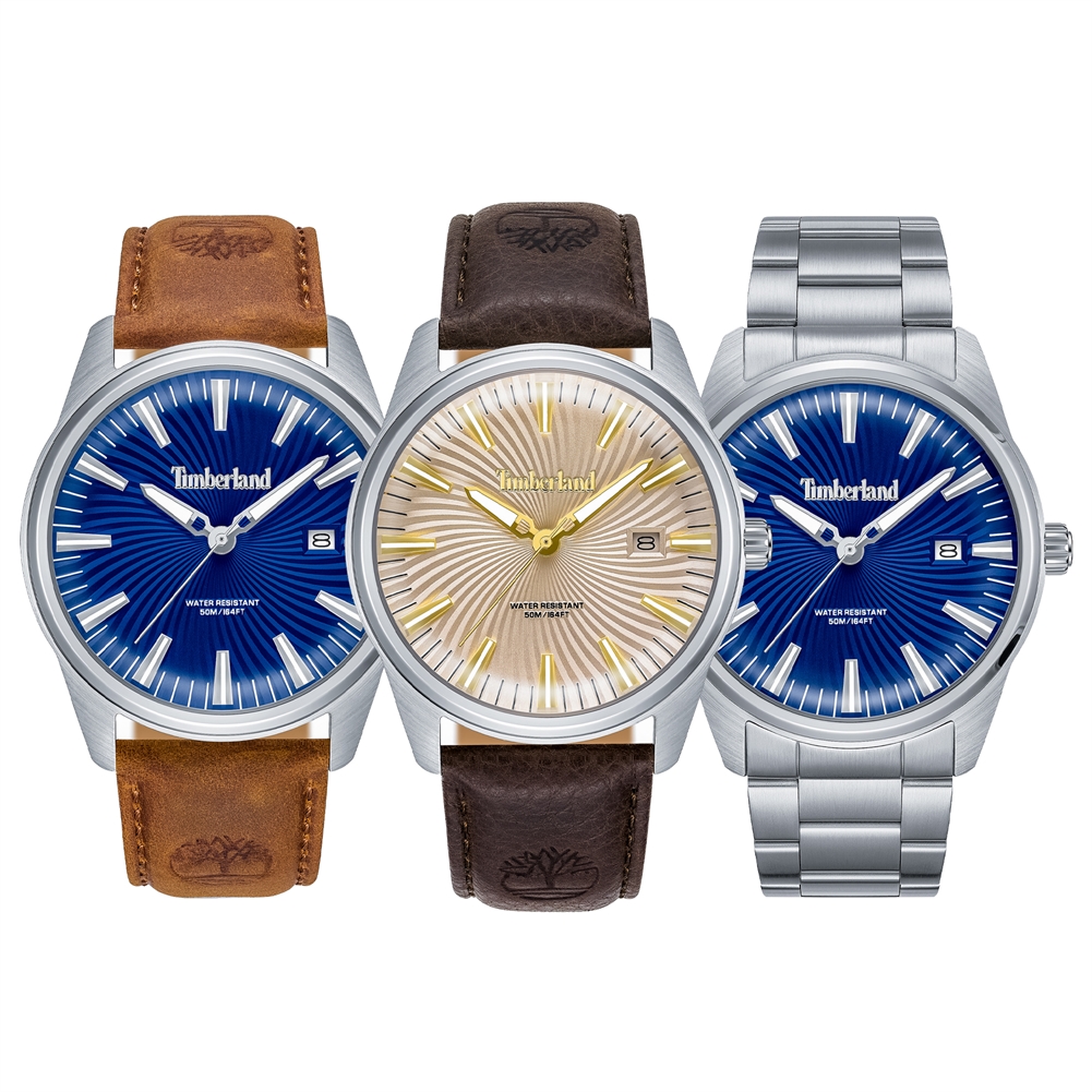 Peers Hardy Men's Dark/Brown/Blue Timberland Birch Road Watches