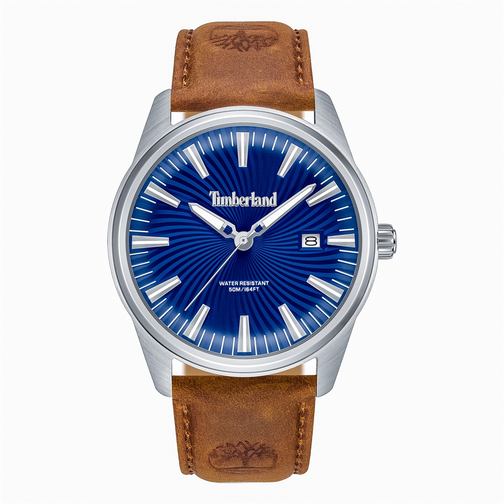 Peers Hardy Men's Dark/Brown/Blue Timberland Birch Road Watches (Mink Leather Strap - 5Atm)