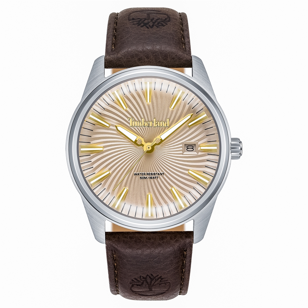 Peers Hardy Men's Dark/Brown Timberland Birch Road Watches ( Leather Strap - 5Atm)