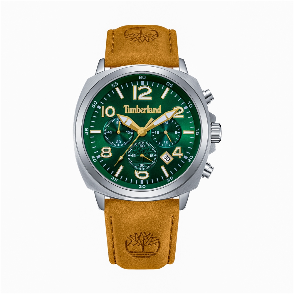 Peers Hardy Men's Brown/Blue Timberland Denny's Bay Watches (Tan Leather Strap - 5Atm)