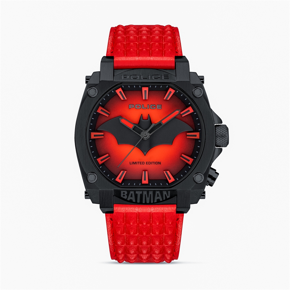 Peers Hardy Red Police Forever Batman Watches (Red)