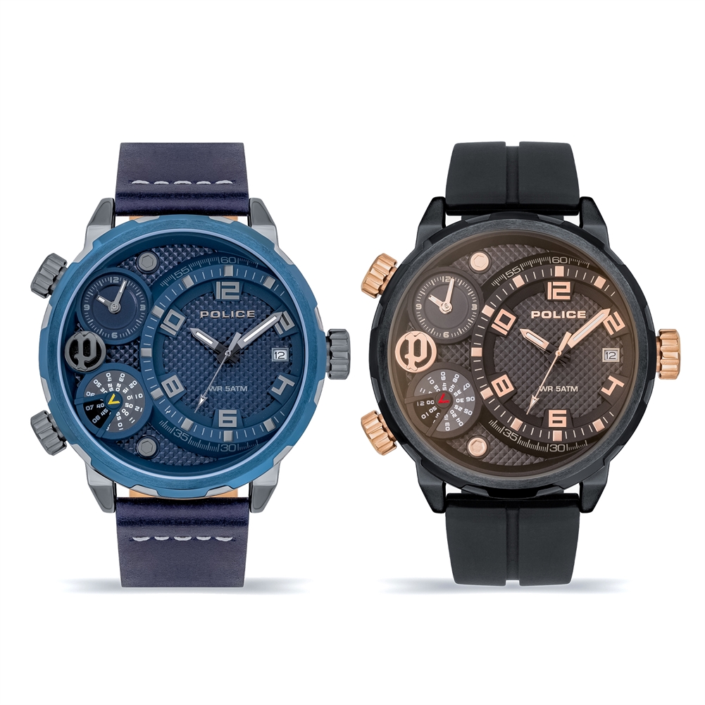 Peers Hardy Black Police Ray Watches