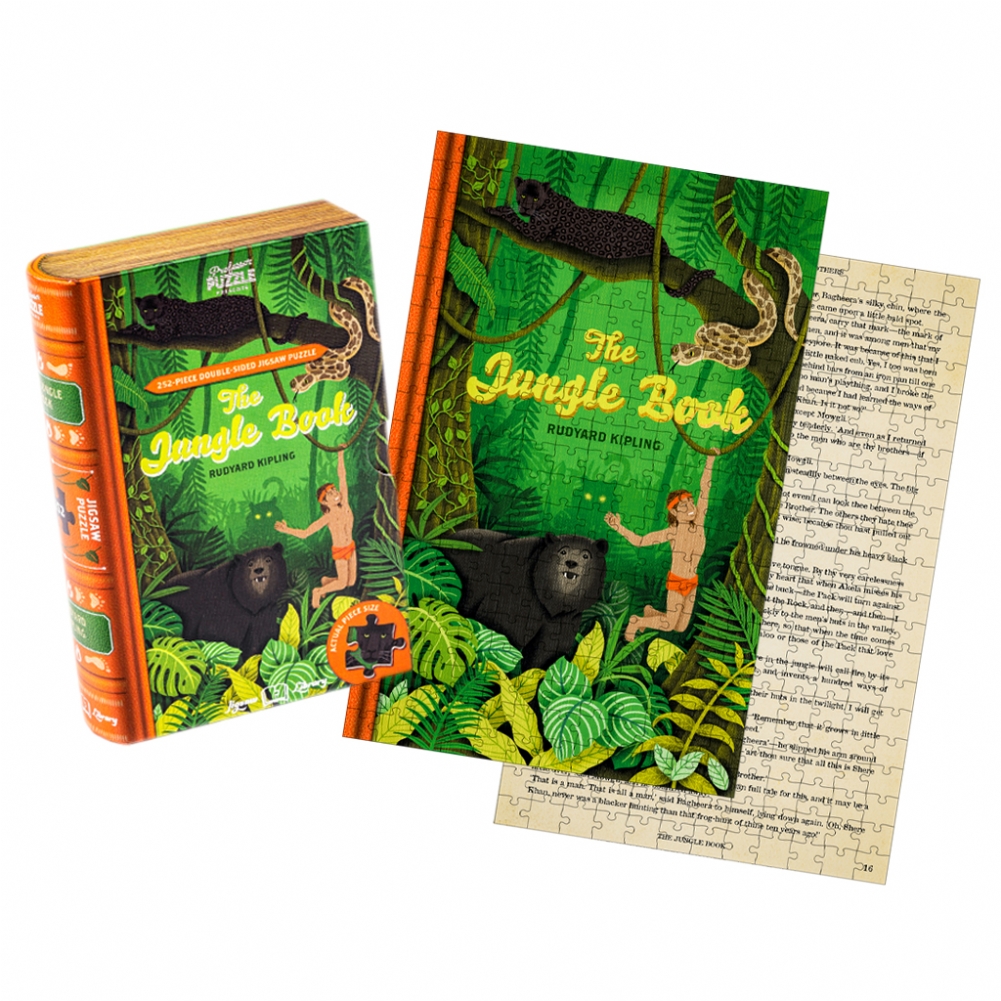 Professor Puzzle Black The Jungle Book Double Sided Jigsaw Puzzle