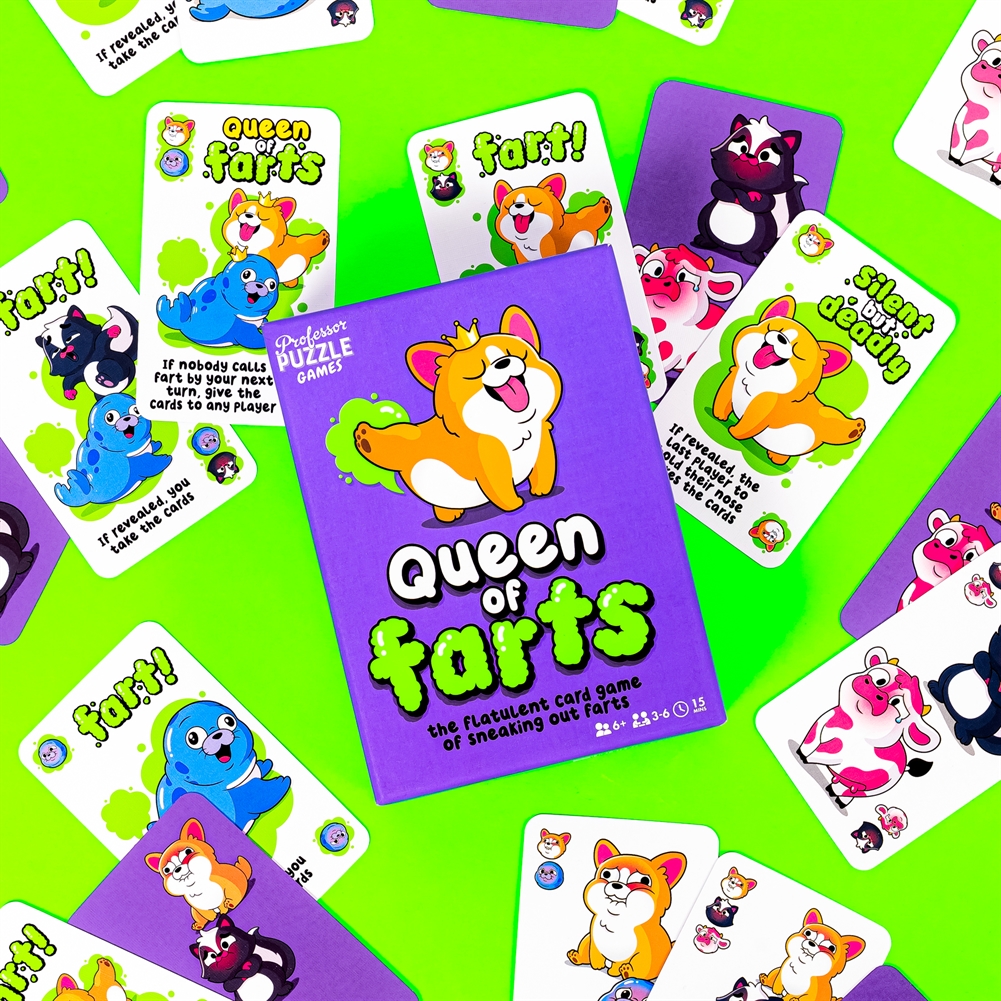 Professor Puzzle Queen Of Farts Card Game