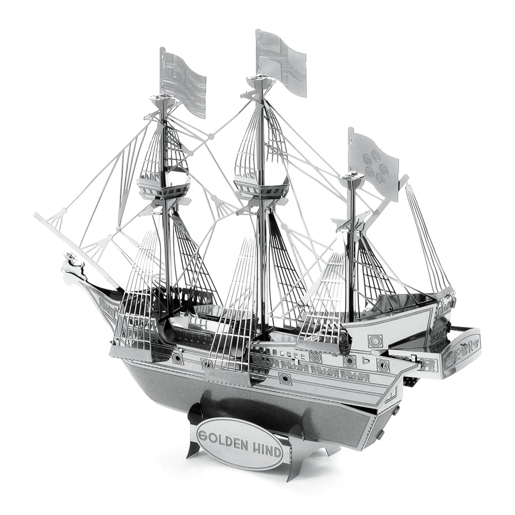 Professor Puzzle Golden Hind 3D Metal Construction Kit